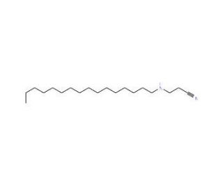 3-(Hexadecylamino)propanenitrile (CAS 36341-65-8) - chemical structure image
