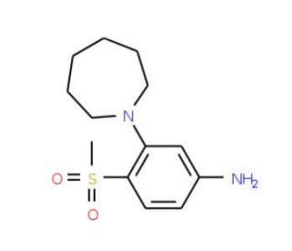 3-(Hexamethylenimin-1-yl)-4-methylsulfonylaniline - chemical structure image