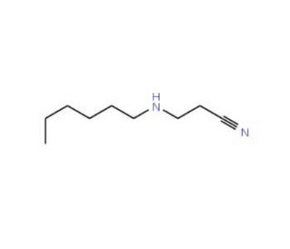 3-(Hexylamino)propionitrile (CAS 55490-85-2) - chemical structure image