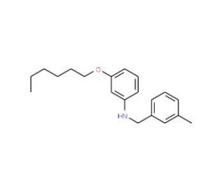 3-(Hexyloxy)-N-(3-methylbenzyl)aniline - chemical structure image