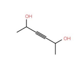 3-Hexyne-2,5-diol, dl + meso (CAS 3031-66-1) - chemical structure image