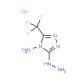 3-Hydrazino-5-(trifluoromethyl)-4H-1,2,4-triazol-4-amine hydrochloride - chemical structure image