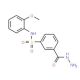 3-Hydrazinocarbonyl-N-(2-methoxy-phenyl)-benzenesulfonamide - chemical structure image