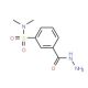 3-Hydrazinocarbonyl-N,N-dimethyl-benzenesulfonamide (CAS 96134-79-1) - chemical structure image