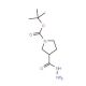 3-Hydrazinocarbonyl-pyrrolidine-1-carboxylic acid tert-butyl ester (CAS 411238-88-5) - chemical structure image