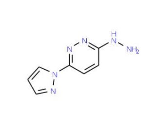 3-hydrazinyl-6-(1H-pyrazol-1-yl)pyridazine - chemical structure image