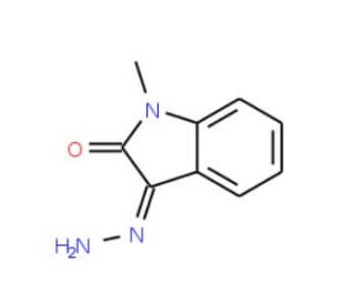3-Hydrazono-1-methyl-1,3-dihydro-indol-2-one (CAS 3265-23-4) - chemical structure image