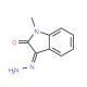 3-Hydrazono-1-methyl-1,3-dihydro-indol-2-one (CAS 3265-23-4) - chemical structure image