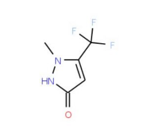 3-Hydroxy-1-methyl-5-(trifluoromethyl)pyrazole (CAS 119022-51-4) - chemical structure image