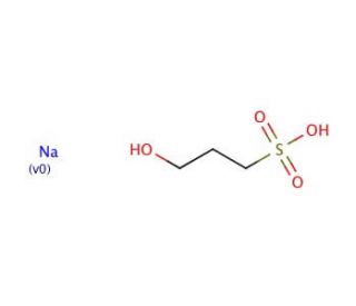3-Hydroxy-1-propanesulfonic acid sodium salt (CAS 3542-44-7) - chemical structure image