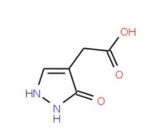 (3-Hydroxy-1H-pyrazol-4-yl)acetic acid - chemical structure image