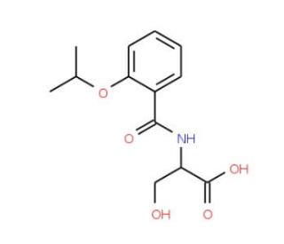 3-Hydroxy-2-(2-isopropoxy-benzoylamino)-propionic acid - chemical structure image