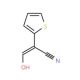 3-Hydroxy-2-(2-thienyl)acrylonitrile (CAS 71637-32-6) - chemical structure image