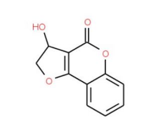3-Hydroxy-2,3-dihydro-4H-furo[3,2-c]chromen-4-one - chemical structure image