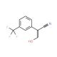 3-Hydroxy-2-[3-(trifluoromethyl)phenyl]-acrylonitrile - chemical structure image