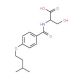 3-Hydroxy-2-[4-(3-methyl-butoxy)-benzoylamino]-propionic acid - chemical structure image