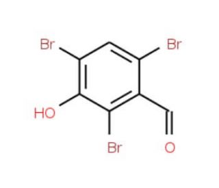 3-Hydroxy-2,4,6-tribromobenzaldehyde (CAS 2737-22-6) - chemical structure image