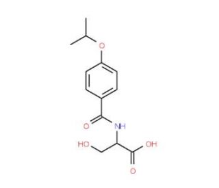 3-Hydroxy-2-(4-isopropoxy-benzoylamino)-propionic acid - chemical structure image