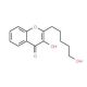3-Hydroxy-2-(5-hydroxypentyl)chromen-4-one (CAS 267400-83-9) - chemical structure image