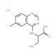 3-Hydroxy-2-(6-methyl-quinazolin-4-ylamino)-propionic acid hydrochloride - chemical structure image