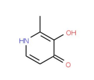 3-Hydroxy-2-methyl-4(1H)-pyridinone (CAS 17184-19-9) - chemical structure image