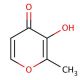 3-Hydroxy-2-methyl-4-pyrone (CAS 118-71-8) - chemical structure image