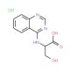 3-Hydroxy-2-(quinazolin-4-ylamino)propionicacid hydrochloride - chemical structure image