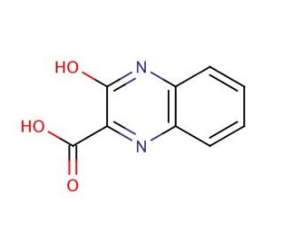3-Hydroxy-2-quinoxalinecarboxylic acid (CAS 1204-75-7) - chemical structure image