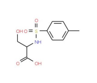 3-Hydroxy-2-(toluene-4-sulfonylamino)-propionic acid - chemical structure image