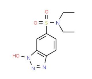 3-Hydroxy-3H-benzotriazole-5-sulfonic acid diethylamide (CAS 26198-23-2) - chemical structure image