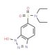 3-Hydroxy-3H-benzotriazole-5-sulfonic acid diethylamide (CAS 26198-23-2) - chemical structure image