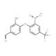 3-Hydroxy-4-(2-nitro-4-trifluoromethyl-phenoxy)-benzaldehyde - chemical structure image