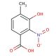 3-Hydroxy-4-methyl-2-nitrobenzoic acid (CAS 6946-15-2) - chemical structure image