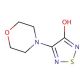 3-Hydroxy-4-morpholino-1,2,5-thiadiazole (CAS 30165-97-0) - chemical structure image