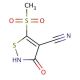 3-hydroxy-5-methanesulfonyl-1,2-thiazole-4-carbonitrile - chemical structure image