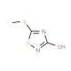 3-Hydroxy-5-methylmercapto-1,2,4-thiadiazole (CAS 56409-41-7) - chemical structure image