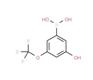 3-Hydroxy-5-(trifluoromethoxy)benzeneboronic acid (CAS 957120-22-8) - chemical structure image