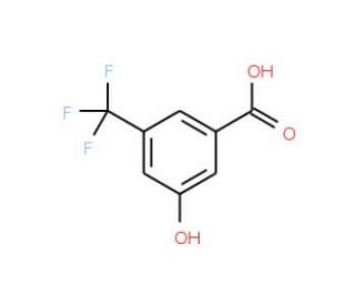 3-Hydroxy-5-(trifluoromethyl)benzoic acid (CAS 328-69-8) - chemical structure image
