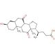 3-hydroxy-7,12-diketocholanoic acid (CAS 517-33-9) - chemical structure image