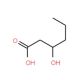 3-Hydroxyhexanoic acid (CAS 10191-24-9) - chemical structure image