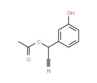 (3-Hydroxymandelonitrile)acetate (CAS 887406-43-1) - chemical structure image