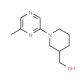3-(Hydroxymethyl)-1-(6-methylpyrazin-2-yl)piperidine (CAS 937795-91-0) - chemical structure image