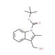 3-(Hydroxymethyl)-2-methyl-1H-indole, N-BOC protected - chemical structure image