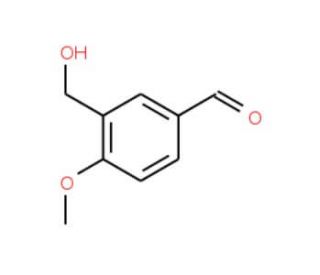3-Hydroxymethyl-4-methoxy-benzaldehyde (CAS 76646-42-9) - chemical structure image