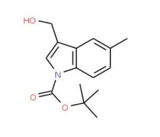 3-(Hydroxymethyl)-5-methyl-1H-indole, N-BOC protected - chemical structure image