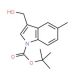 3-(Hydroxymethyl)-5-methyl-1H-indole, N-BOC protected - chemical structure image