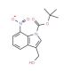 3-(Hydroxymethyl)-7-nitro-1H-indole, N-BOC protected - chemical structure image