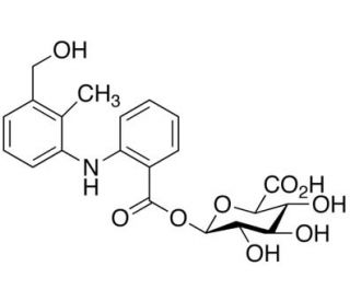 3-Hydroxymethyl Mefenamic Acid Acyl-&beta;-D-glucuronide (CAS 152832-29-6) - chemical structure image