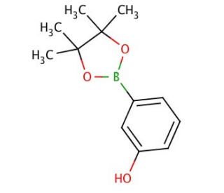 3-Hydroxyphenylboronic acid pinacol ester (CAS 214360-76-6) - chemical structure image
