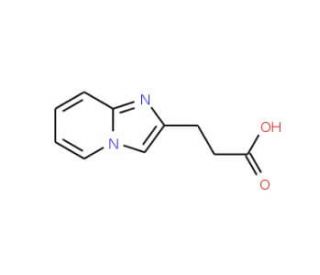3-Imidazo[1,2-a]pyridin-2-ylpropanoic acid (CAS 887405-28-9) - chemical structure image